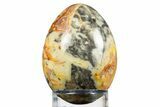 Polished Crazy Lace Agate Egg - Australia #308748-1